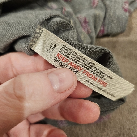 Free People Mix it Up Baby Tee in Charcoal Combo - Picture 9 of 9